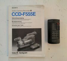Manuale e Telecomando Videocamera Sony CCD-F555E