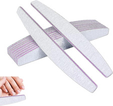 10 Pezzi Lime per Unghie,Lima per Unghie 100/180 a Doppia Faccia Lavabile,Profes