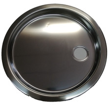 LAVELLO IN ACCIAIO TONDO BASSO NUOVO COD. 1101