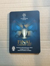 FOGLIO TIFOSI UFFICIALE REAL MADRID - JUVENTUS FINAL CHAMPIONS LEAGUE 2017 CARDIFF