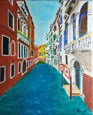 Quadro VENEZIA, San Marco, palazzi caratteristici in rio de Palazzo