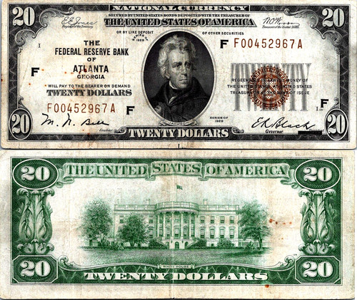 1929 atlanta nazionale - 1929, $20