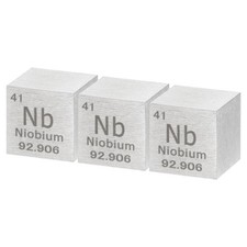 3Pcs Niobium Cube, 0.39" High