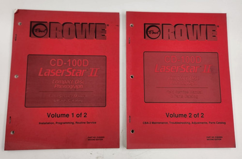 Rowe ami cd100d jukebox set - rowe/ami,
