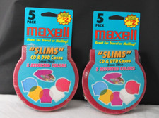 Set 2 Custodie CD DVD Maxell
