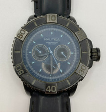 Orologio Nautica A18644G blu Stainless Steel Case Water Resistant usato funziona