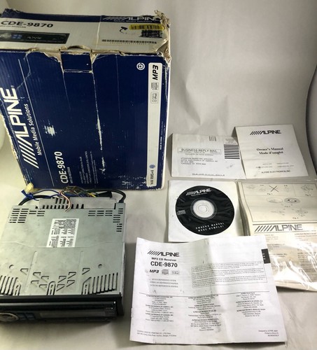 Used alpine cde 9870 - alpine, cde-9870