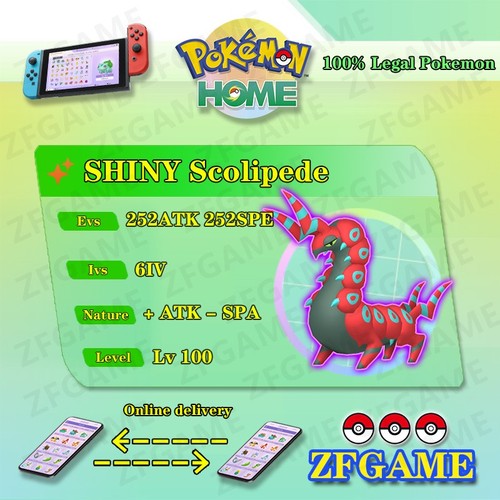 6iv shiny scolipede - scolipede, +