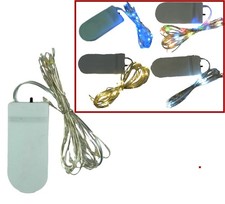 Serie a Batteria 20 Micro Luci Led a Immersione in Acqua Colore a Scelta Presepe