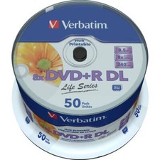 Verbatim 97693 DVD+R DL vergine 8.5 GB 50 pz. Torre stampabile