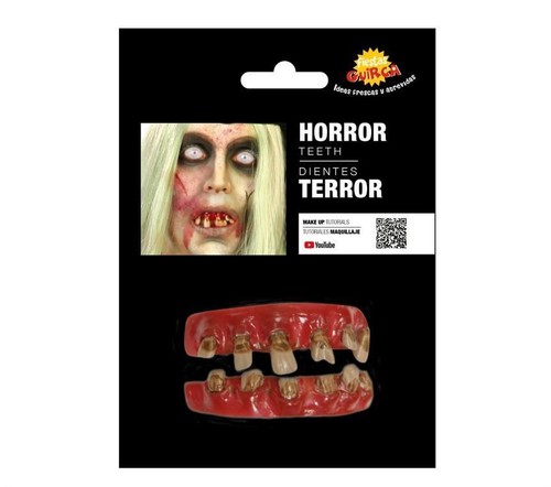 Dentiera denti zombie mostro