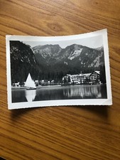 CARTOLINA HOTEL LAGO DI BRAIES DOLOMITI PUSTERIA VIAGGIATA  11