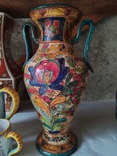 Vaso decorato a mano fantasia fiori