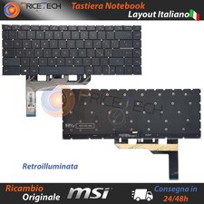 Tastiera Italiana per MSI Modern 15 A10M A10RBS (MS-1551) Retroilluminata