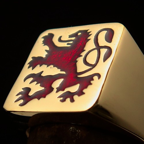 Anello leone rosso - anello,