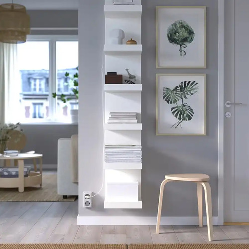 Scaffale bianco design - scaffale,