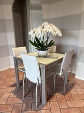 Tavolo Allungabile 90cm (180cm) x 90cm + 4 Sedie