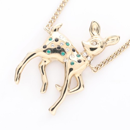 Collana chanel bambi placcata - collana,