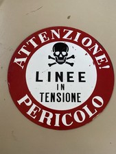 Insegna Tabella Pericolo Linee