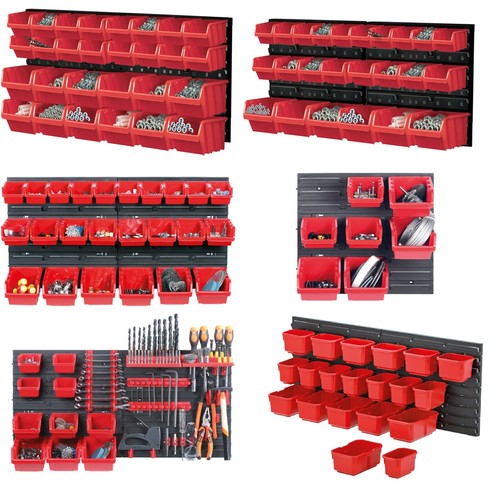 Tool board wall mounted bins - wall,