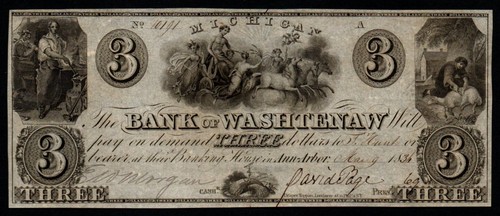1836 unc bank - of, washtenaw