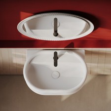 Lavandino Lavabo Sospeso Ovale