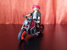 PLAYMOBIL chopper motorbike Harley rocker style / motociclista / made in Germany