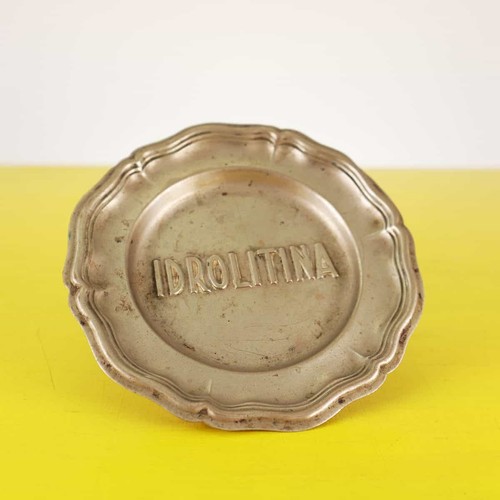 Piattino vintage metallo - piattino,