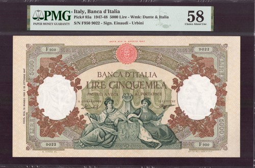 Italia 5000 lire - 5000, repubbliche