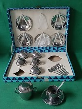 SERVIZIO 6 TAZZINE + ZUCCHERIERA CAFFÈ LA TERMICA JOLLY RIVADOSSI VINTAGE. DA61