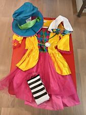 Vestito Bambina Carnevale Cappellaio matto di Alice 7-8 anni
