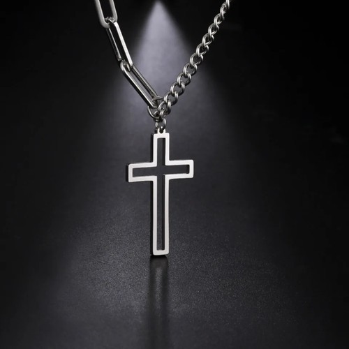 Collana catena acciaio inox - catena, in