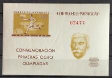 PARAGUAY 1963 OLIMPIADI, XF ImPerf MNH** Foglio, Francobolli Sport, Relè Torcia, Giappone