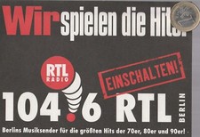 C25 radio. RADIO RTL 104.6 . Berlin