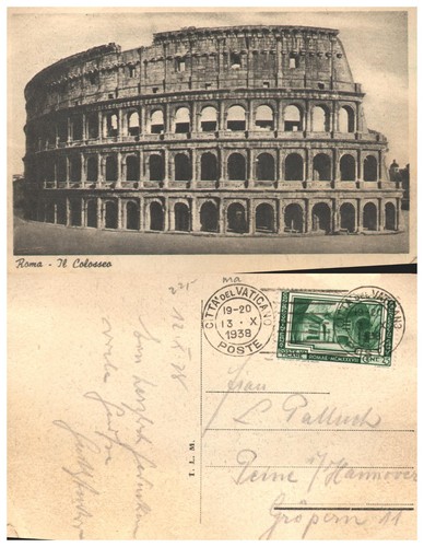 Roma colosseo 1938 - roma,