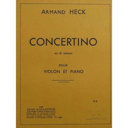 Coda armand concertino re - concertino, in
