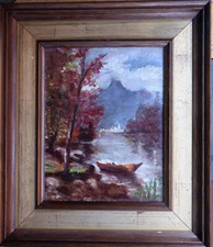 Dipinto olio su tavola Lorenzo GIGNOUS (1862-1958)