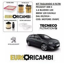 KIT TAGLIANDO 4 FILTRI