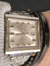 Orologio Solvil et Titus Geneve Automatico Data Swiss 25 Jewels revisionato funzionante 