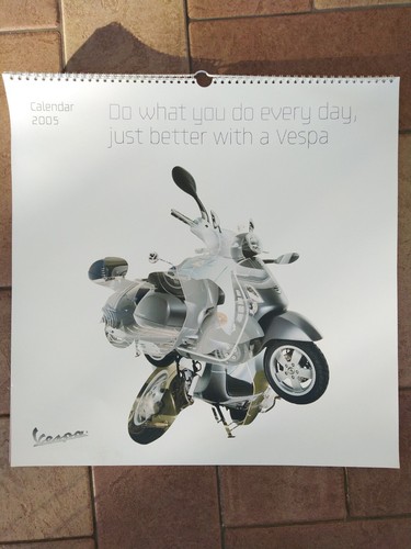 Calendario piaggio anno - calendario, 2005