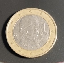 Moneta 1 euro - Austria 2002 - Mozart  - Rara - Ricercatissima - Circolata