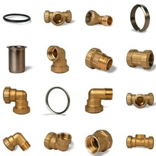 Raccordi in ottone PE - tubo