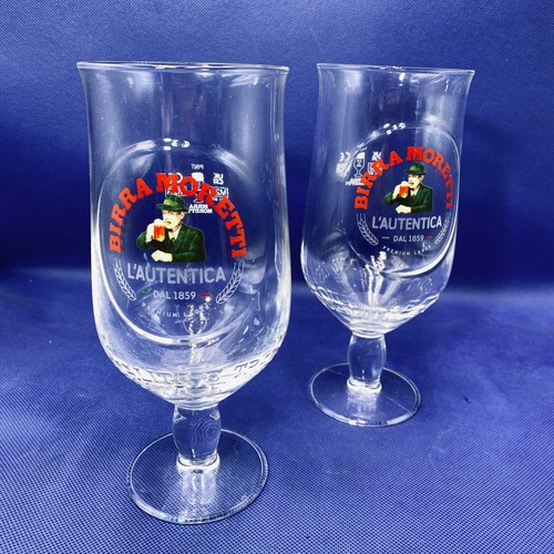 Birra moretti pint glass 2 - birra,