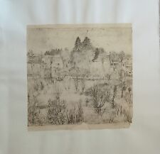 Rara controstampa d'acquaforte di Giovanni Barbisan 1951