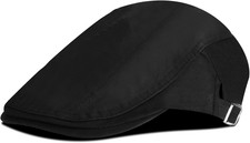 Berretto Piatto Da Uomo, Classico Cotone Newsboy Cap Coppola, Vintage Piatto Bas