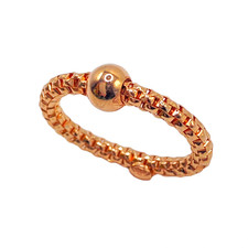 Anello Catena Popcorn mm 3 con