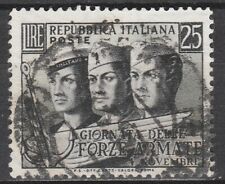 1952  - Giornata Forze Armate - 25 l. filigrana lettere  - varietà