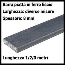 Profilo barra piatta di ferro pieno liscio piattina in ferro spessore 8 mm