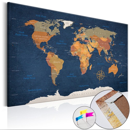 Mappa quadri murali - mappa,