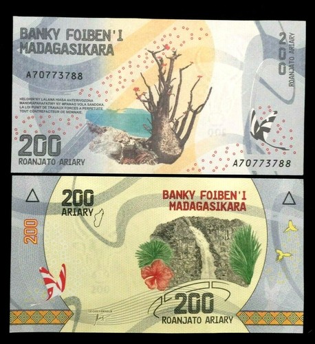 Madagascar 200 ariary banknote - 200,
